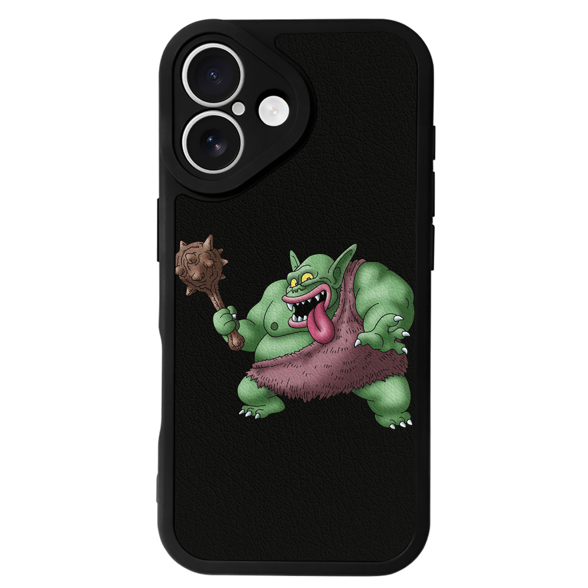 （画像用） ドラゴンクエスト Doragon Kuesuto Dragon Quest 【iPhone 16シリーズ対応】シリコンスマホケース（レザー調） 材質：シリコン
